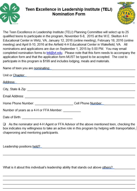 Nomination Form