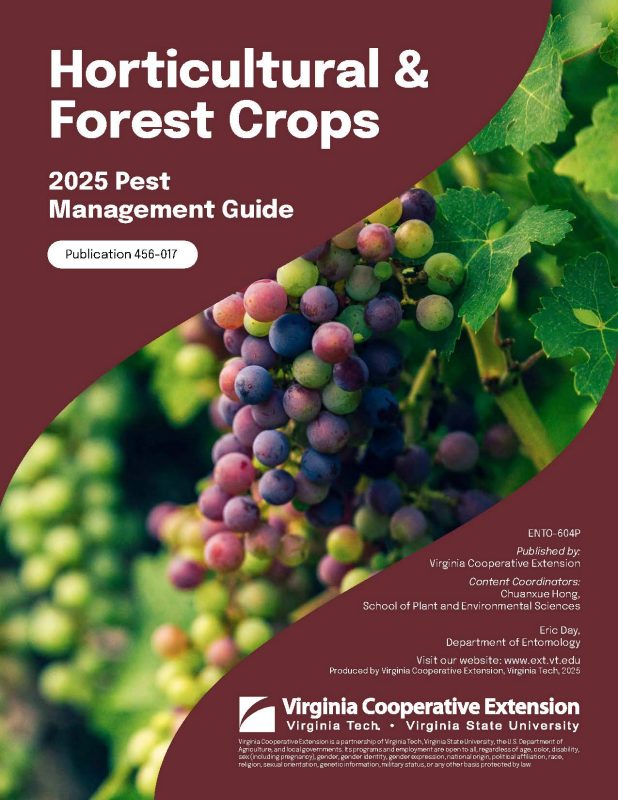 2025 Pest Management Guide - Horticultural and Forest Crops Cover page of the publication.
